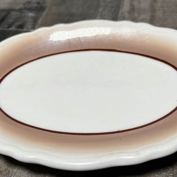 Vintage Homer Laughlin Best China Oval Ceramic Small Tray Dish - Picture 4 of 6